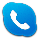 Skype Phone Blue Icon